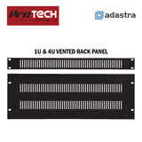 Blank Vented Rack Blanking Panels Solid Black 19 Inch 19" 1U and 4U