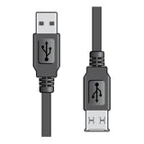 USB A plug - USB A socket lead 5.0m