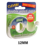 Ultratape Clever Double Sided Tape 12mm x 11.4m with Dispenser Easy to Use Wrap