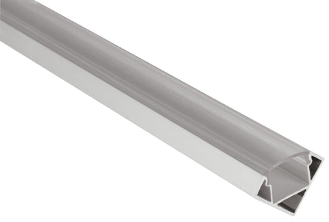 Aluminium LED Tape Profile 45 Degree Angle 2m