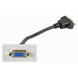 Multi-Media Modular Faceplate - HDMI VGA RJ45 RCA USB Display Port Stereo