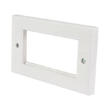 Double Gang Wall Plate Frame for 4 Modules