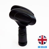 Microphone Clip Mic Holder for Microphone Stand Fits 30mm Diameter Mics