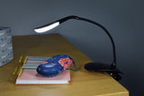 LED USB Clip On or Free-Standing Desk Lamp Touch Control, 3 Settings Black