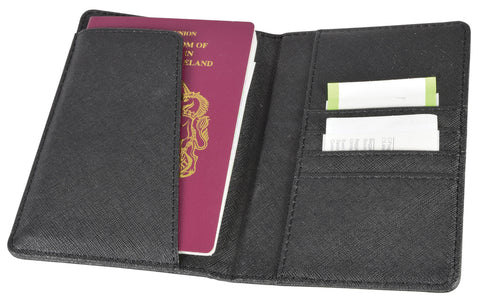 PU Passport cover Black