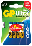Ultra Plus Alkaline Batteries AAA 1.5V Packed 4 Blister