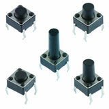 6x6mm Momentary Tactile Mini Miniature Push Button Switch PCB Mounted SPST