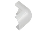 Clip Over white External Bend 30x15mm Bag of 5