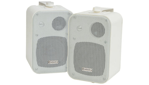 100V Line Speakers 4 Inch 30W White Pair