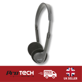 Lightweight Digital Stereo Headphones Adjustable Headset 1.2m lead 3.5mm Jack