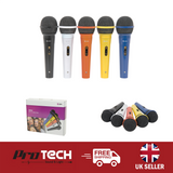 Dynamic Microphones Set of 5 Various Colours