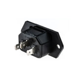 Panel Mount IEC Connector Male 15A 250V