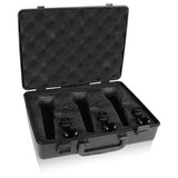 Behringer ABS Black Plastic Microphone Case to Hold 3 Mics and 3 Clips