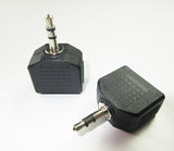 3.5 mm Stereo Plug to 2x 3.5 mm Stereo Sockets Adaptor