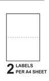 A4 Blank Labels - SELF ADHESIVE Sticky A4 Address Labels - Choose Quantity