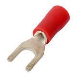 Insulated Crimp Fork Terminal Electrical Connector Red Blue Yelllow